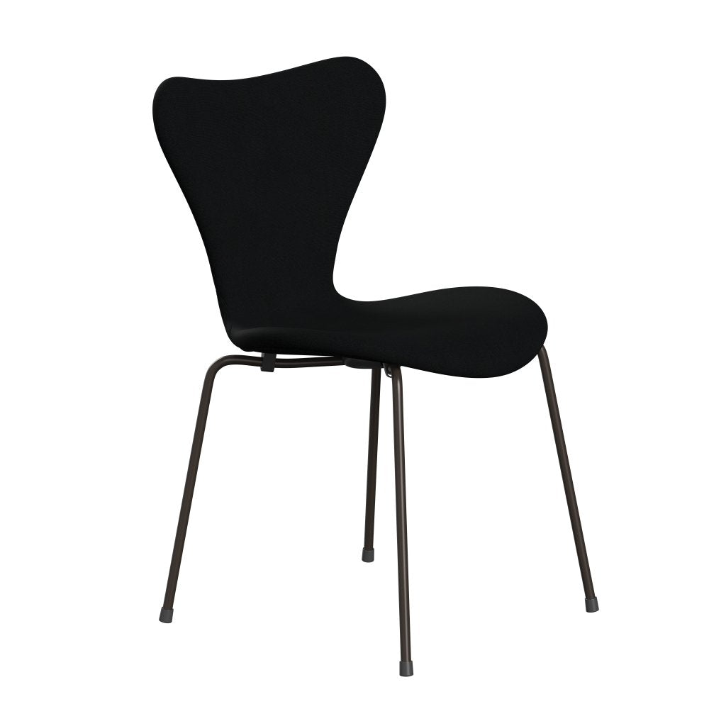 Fritz Hansen 3107 sedia piena tappezzeria, bronzo marrone/Christianshavn Black Uni