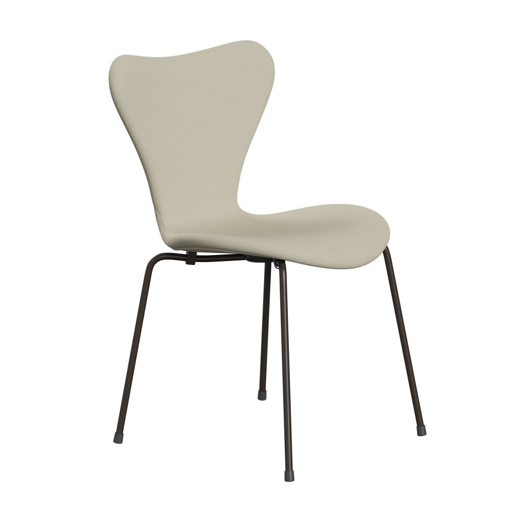 Fritz Hansen 3107 chaise complète complète, bronze brun / diablo floque