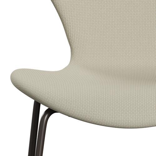 Fritz Hansen 3107 chaise complète complète, bronze brun / diablo floque