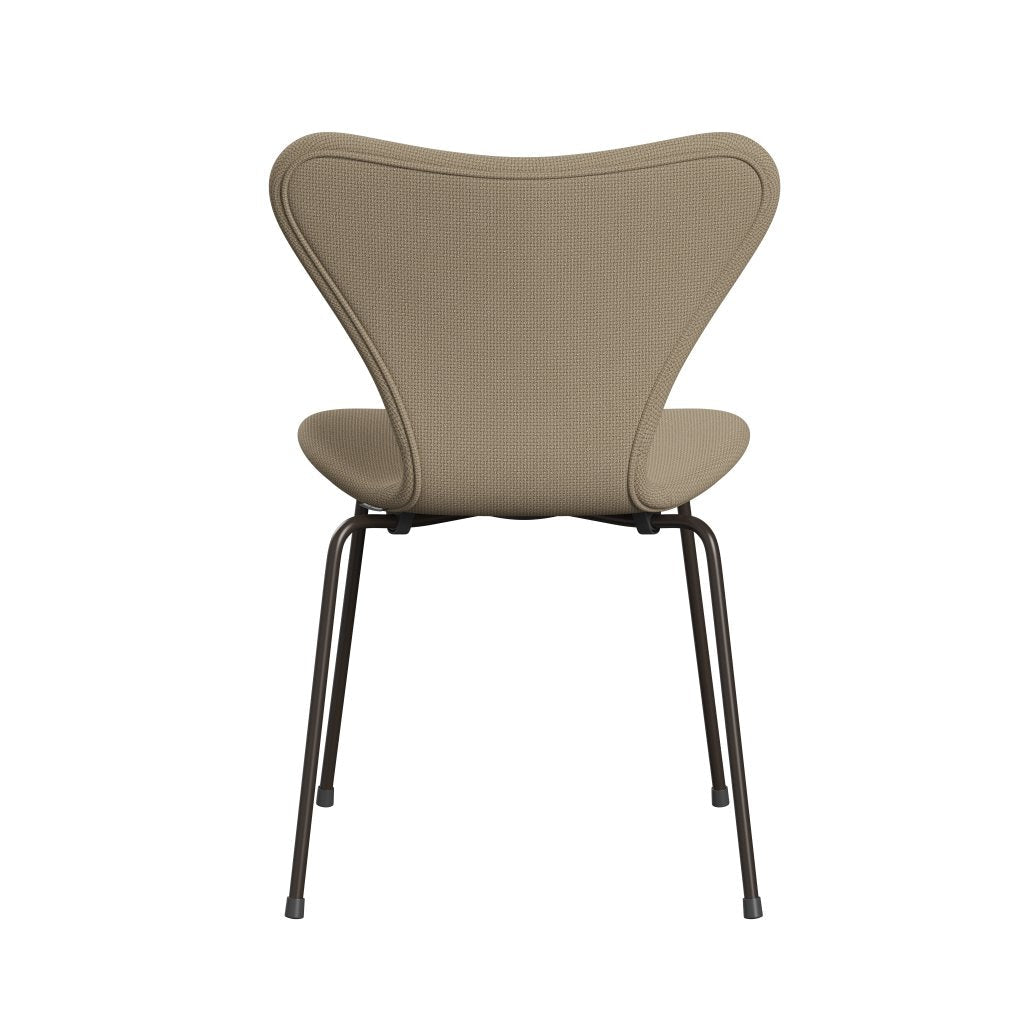 Fritz Hansen 3107 Chair Full Upholstery, Brown Bronze/Diablo Hessian