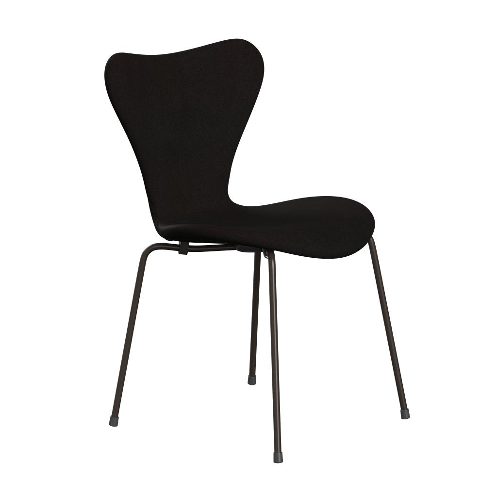 Fritz Hansen 3107 sedia piena tappezzeria, bronzo marrone/divina marrone scuro (Div384)