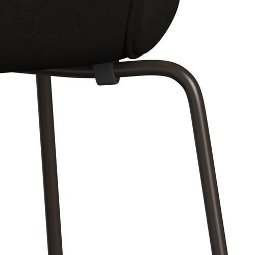 Fritz Hansen 3107 sedia piena tappezzeria, bronzo marrone/divina marrone scuro (Div384)