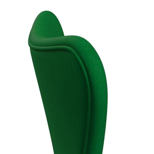 Fritz Hansen 3107 chaise complète complète, bronze brun / Green d'herbe