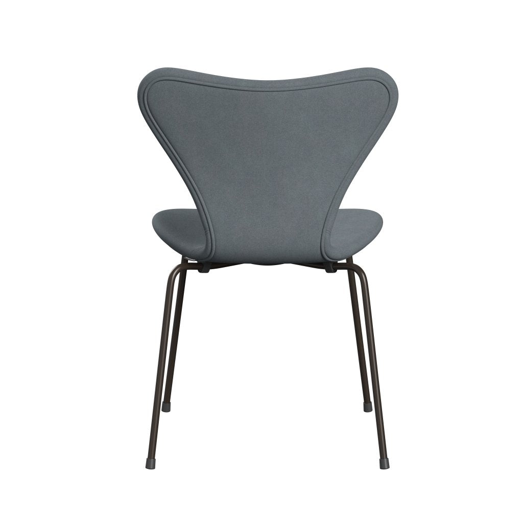 Fritz Hansen 3107 Chair Full Upholstery, Brown Bronze/Divina Light Grey