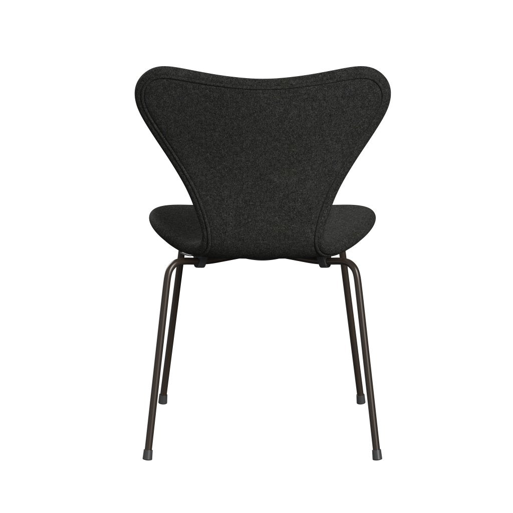 Fritz Hansen 3107 stol fuld polstring, brun bronze/divina melange grå