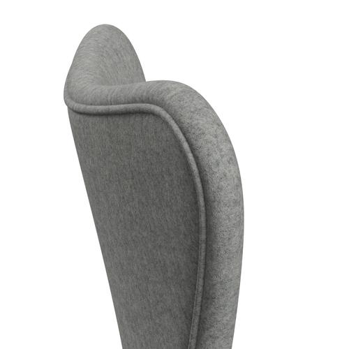 Fritz Hansen 3107 chaise complète complète, bronze brun / divina melange gris clair