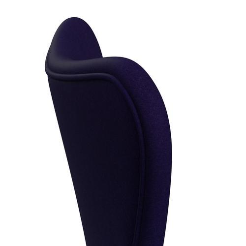 Fritz Hansen 3107 chaise complète complète, bronze brun / Divina Violet Dark (Div692)