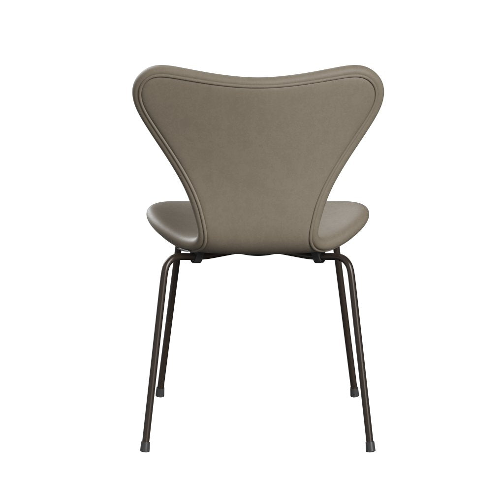 Fritz Hansen 3107 stol full møbeltrekk, brun bronse/essensiell lysegrå