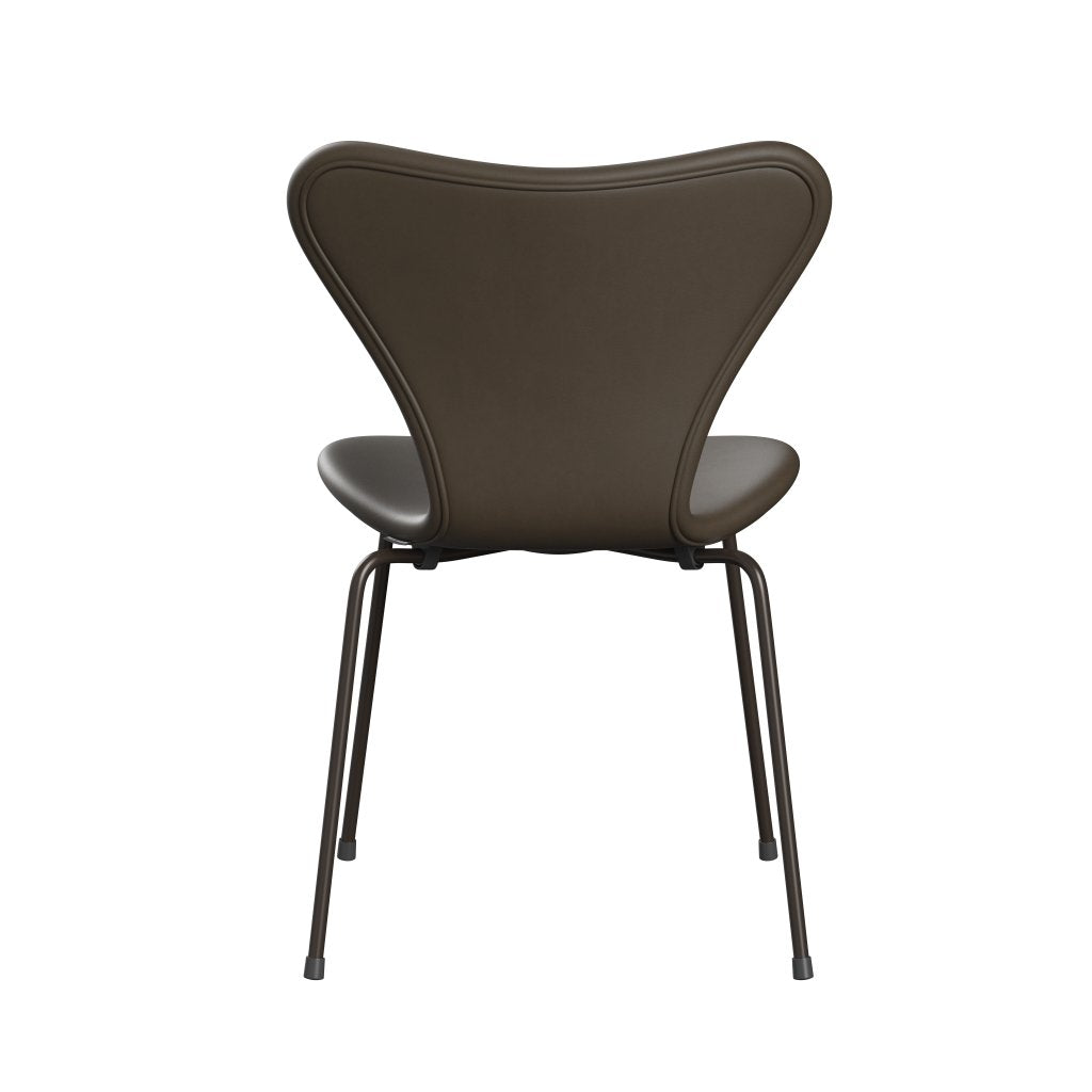 Fritz Hansen 3107 stoel Volledige bekleding, bruine bronzen/essentiële steen