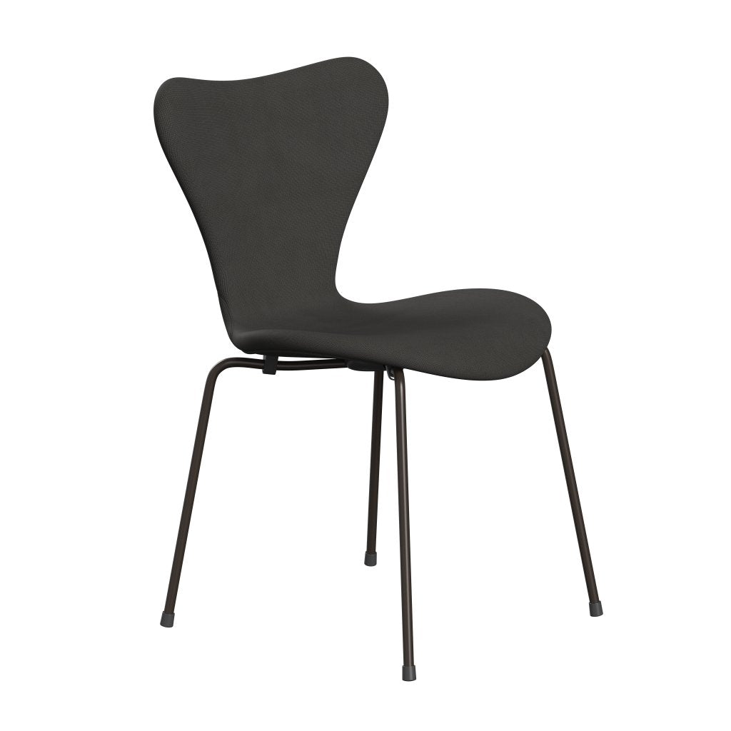 Fritz Hansen 3107 Stol Fuld polstring, Brown Bronze/Fame Brown (F61060)