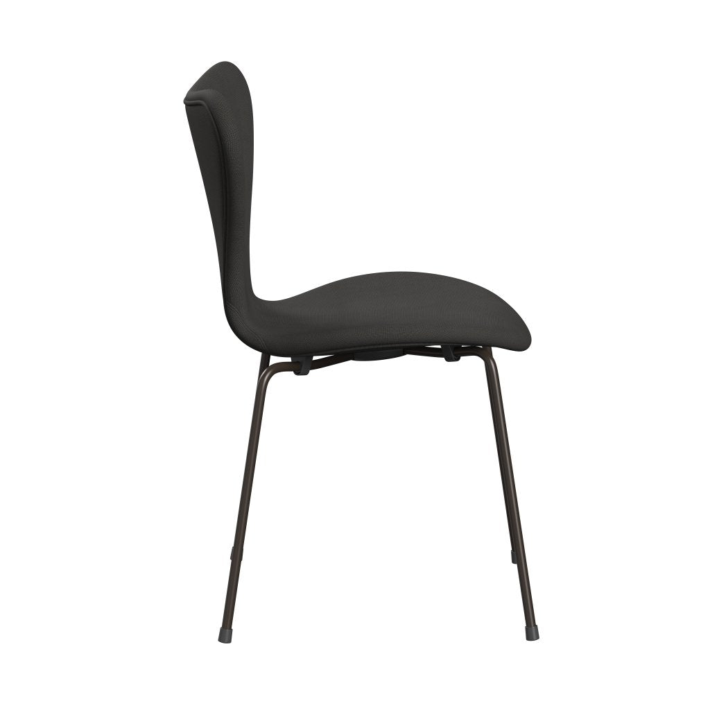 Fritz Hansen 3107 Silla tapicería completa, bronce marrón/fama marrón (F61060)