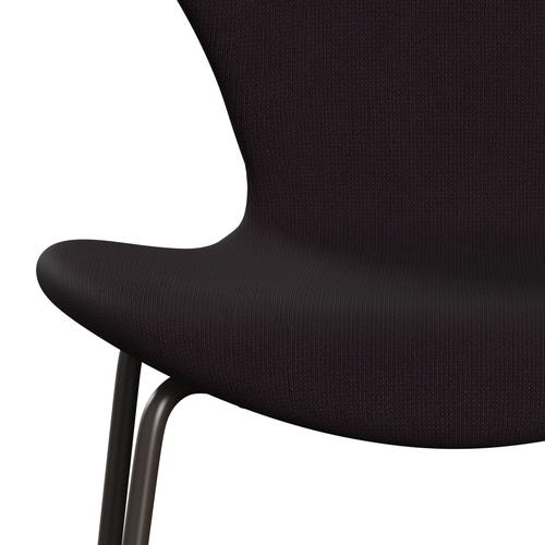 Fritz Hansen 3107 chaise complète complète, bronze brun / renom Brown (F61108)