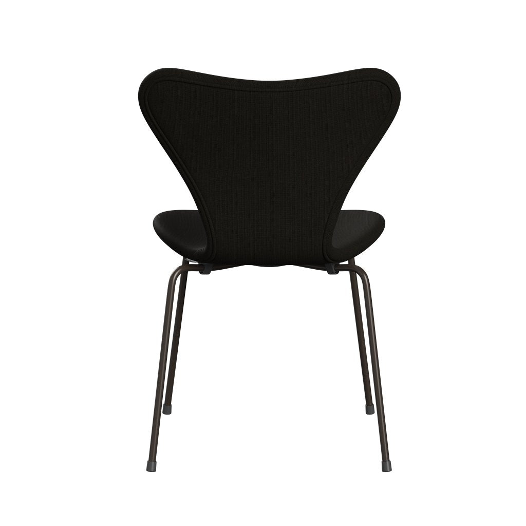 Fritz Hansen 3107 chaise complète complète, bronze brun / renom noir