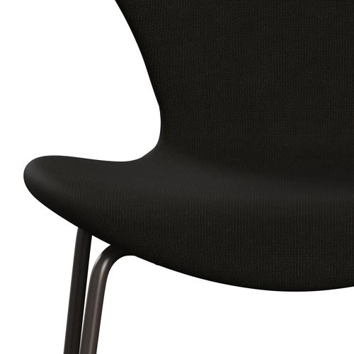 Fritz Hansen 3107 chaise complète complète, bronze brun / renom noir