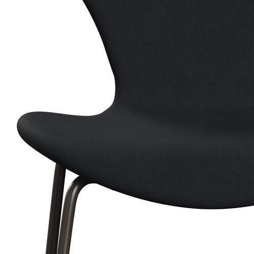 Fritz Hansen 3107 sedia piena tappezzeria, bronzo marrone/fama grigio (F60019)