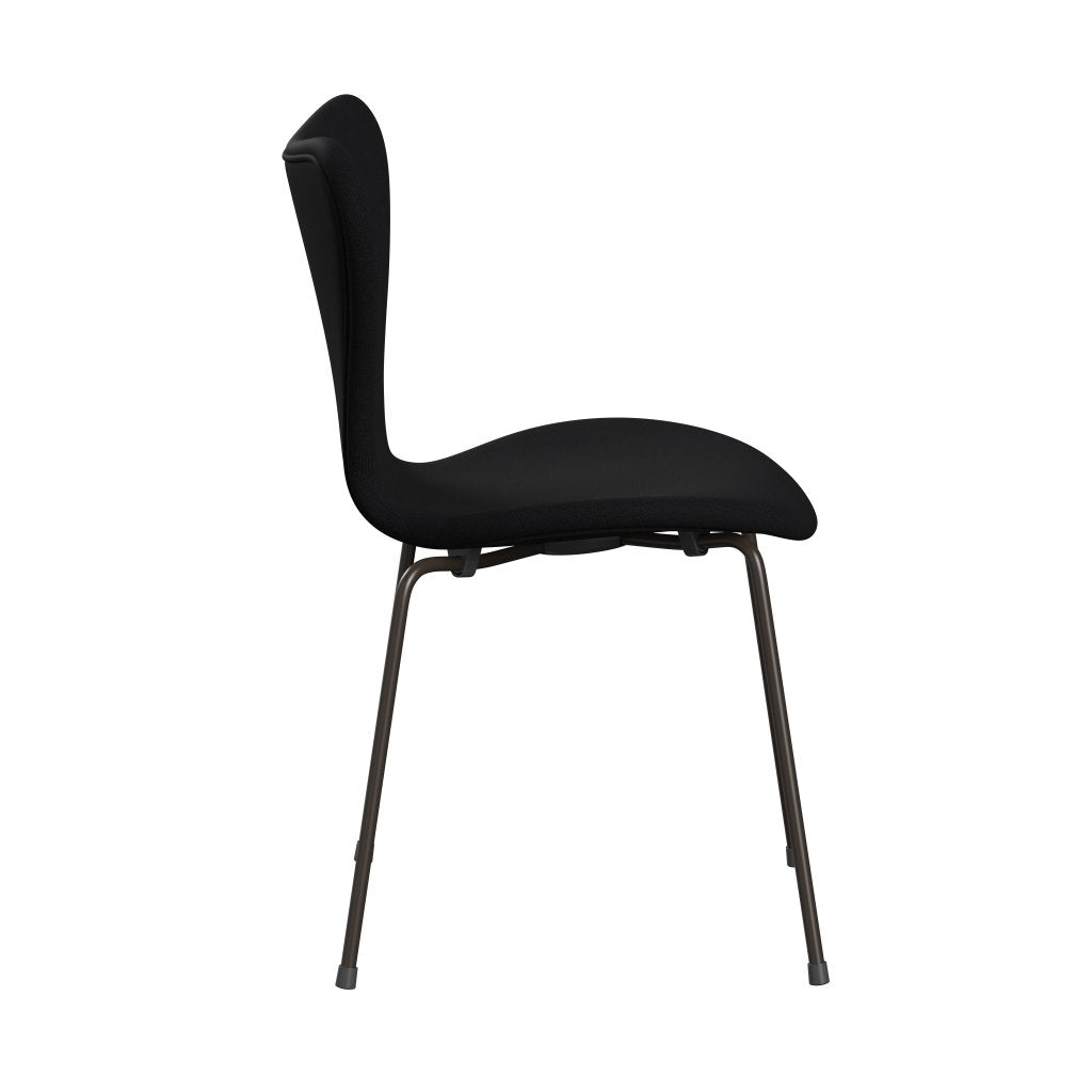 Fritz Hansen 3107 chaise complète complète, bronze brun / gris de renom (F60051)