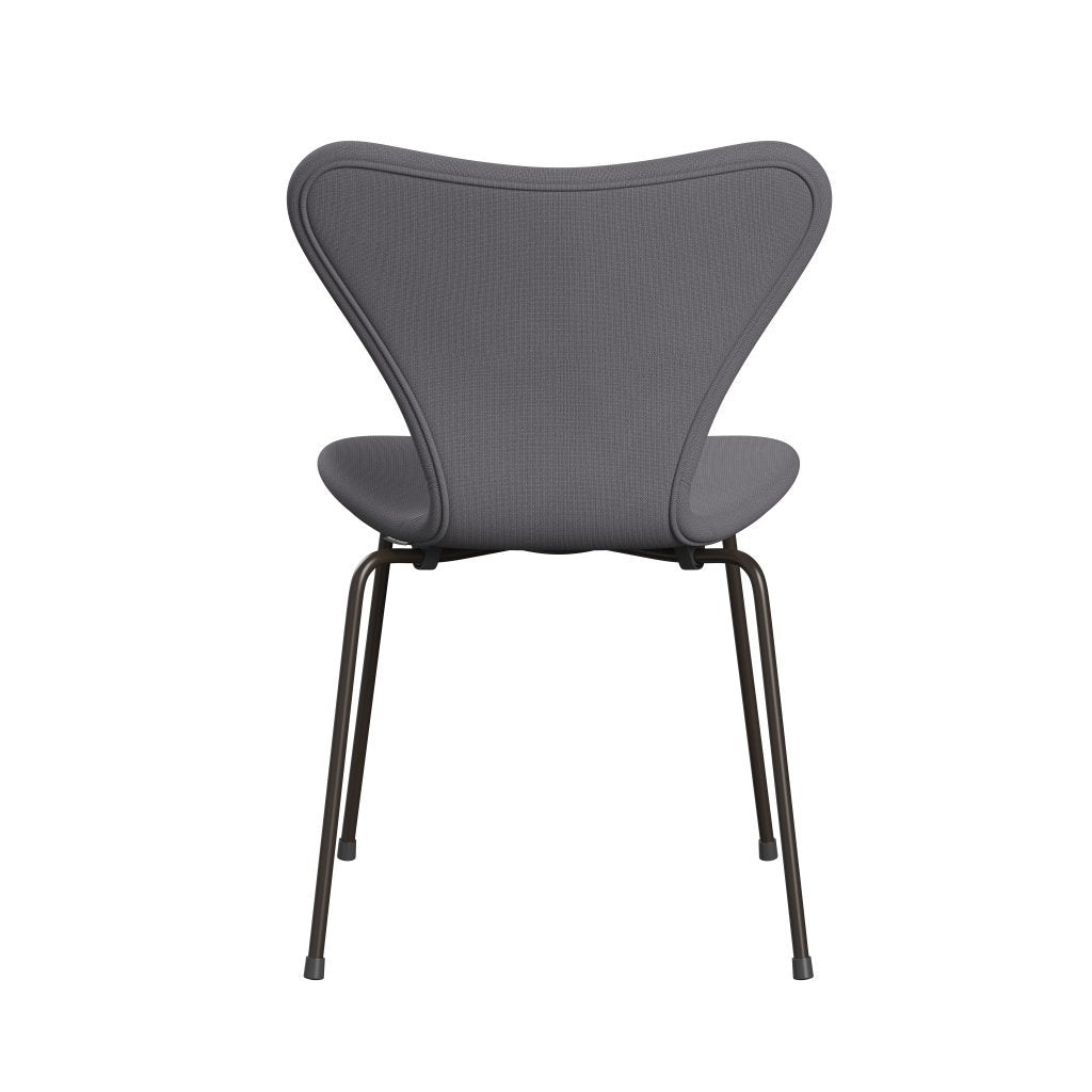 Fritz Hansen 3107 sedia piena tappezzeria, bronzo marrone/fama grigio (F60078)