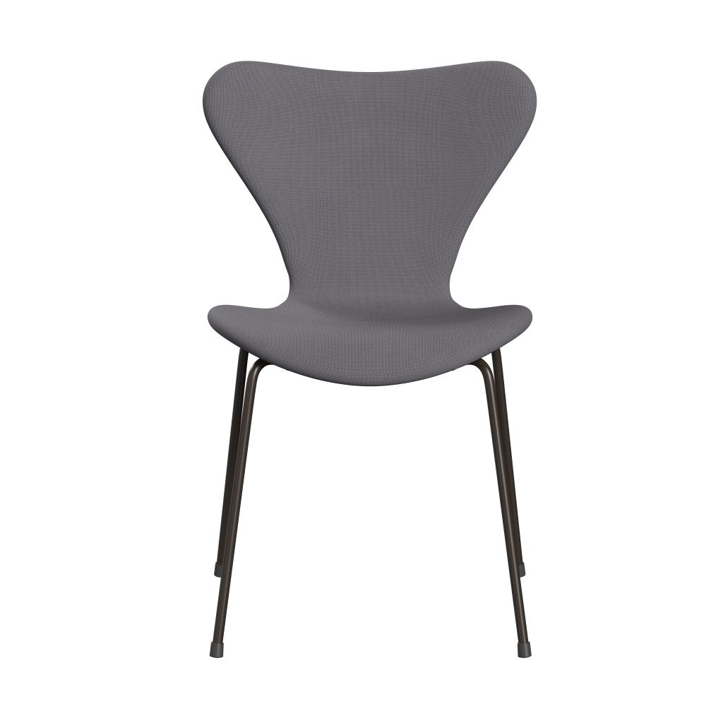 Fritz Hansen 3107 chaise complète complète, bronze brun / gris de la renommée (F60078)