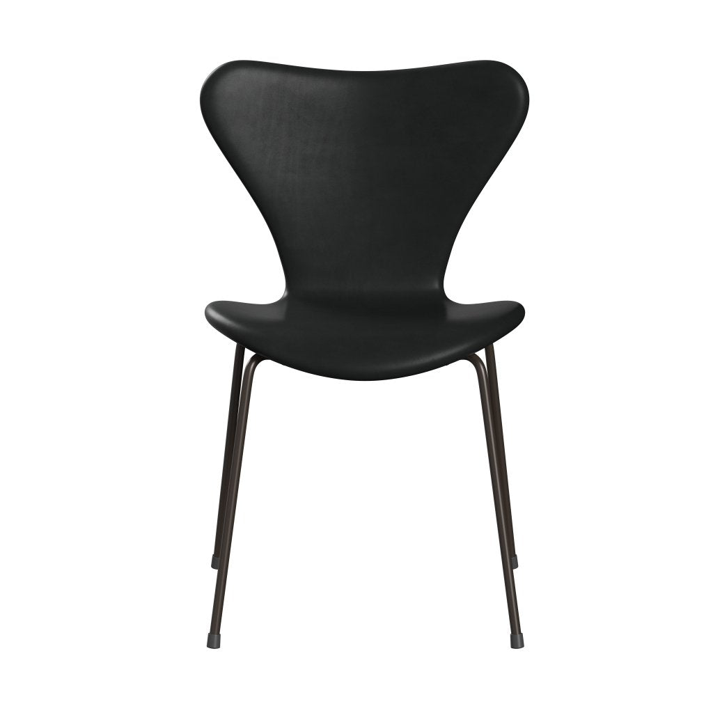 Fritz Hansen 3107 chaise complète complète, bronze marron / Grace Black