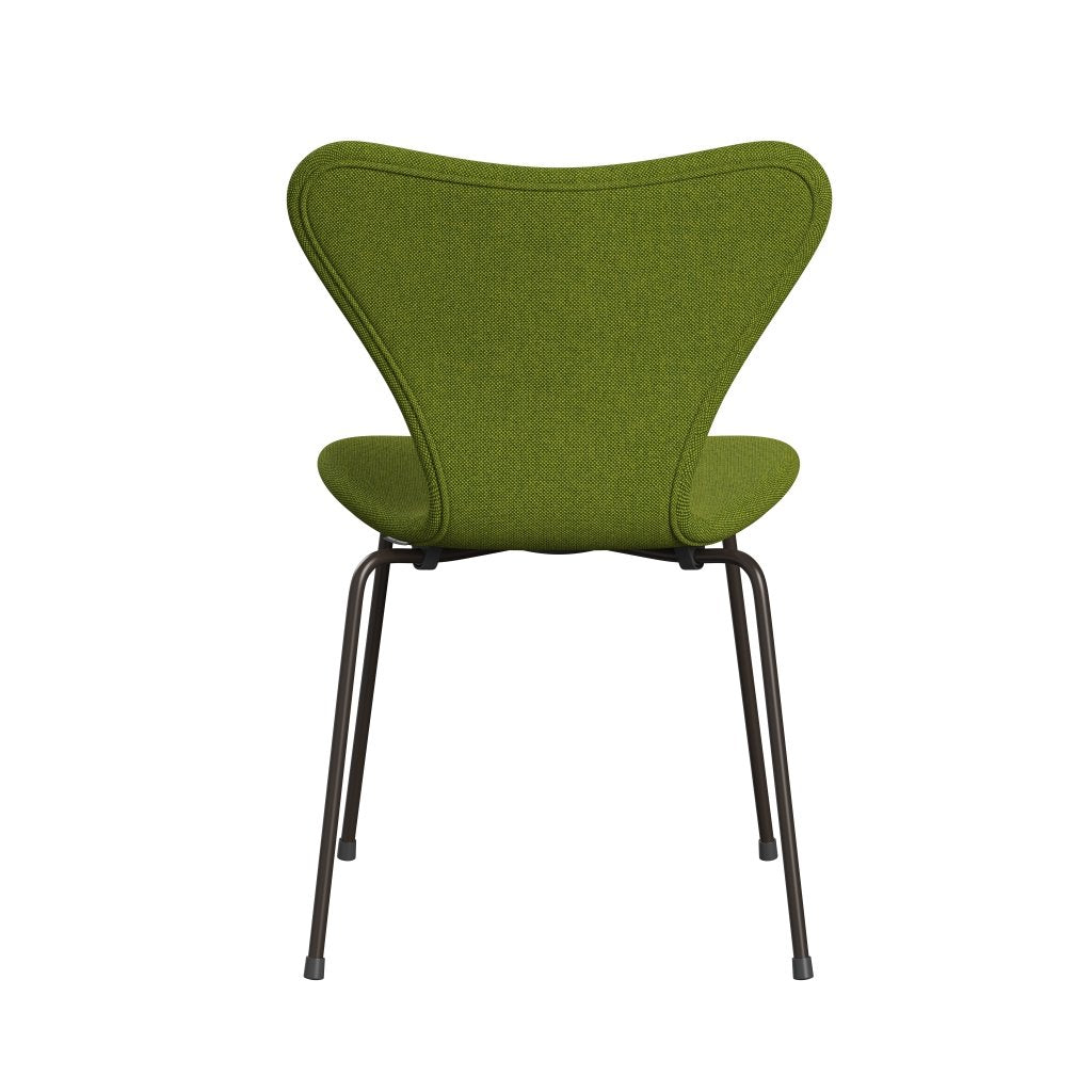 Fritz Hansen 3107 Tuolin täysi verhoilu, ruskea pronssi/hallingdal Green