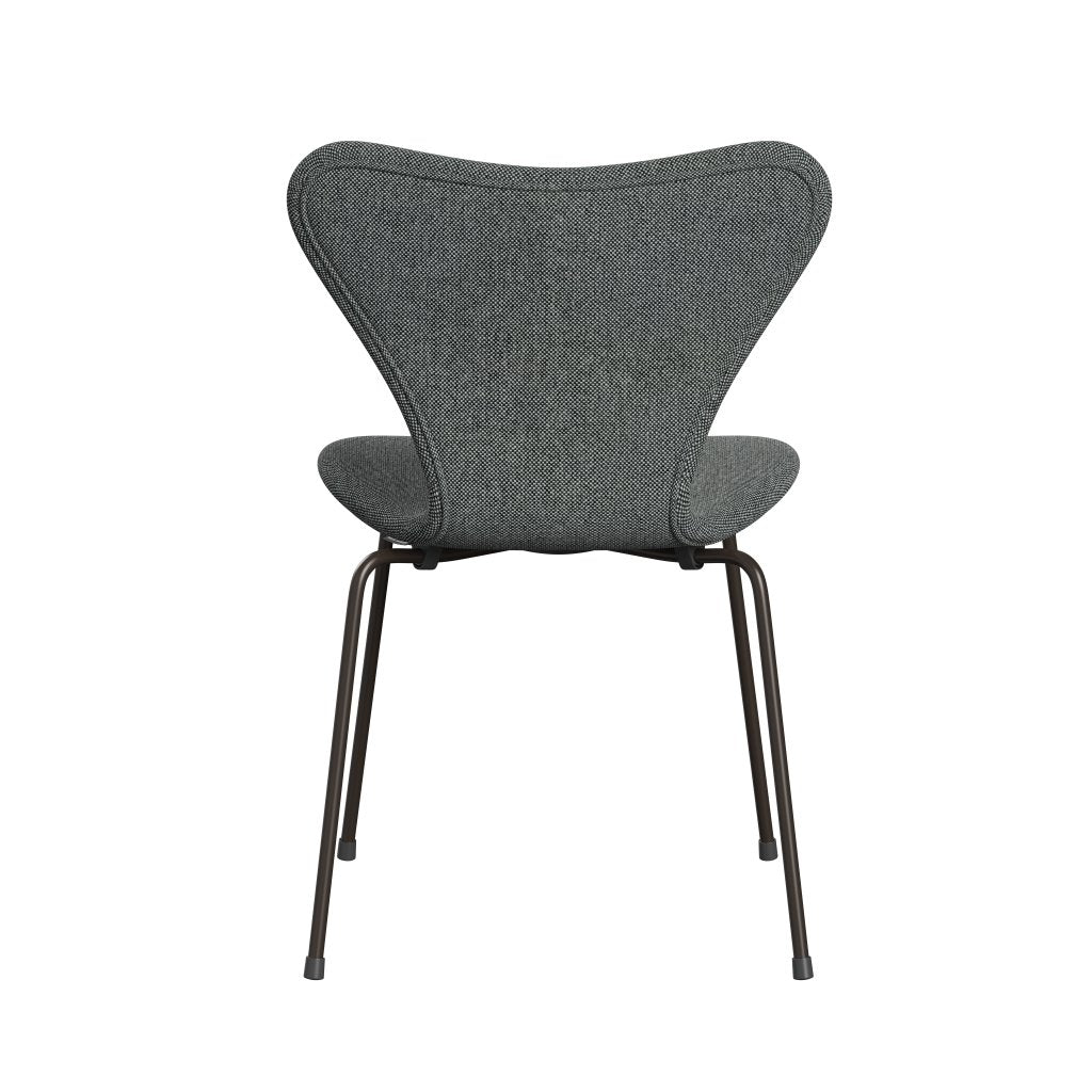 Fritz Hansen 3107 Stuhl Vollpolsterung, Braun Bronze/Hallingdal Weiß/Braun