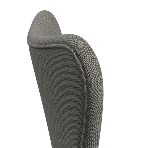 Fritz Hansen 3107 Stuhl Vollpolsterung, Braun-Bronze/Re Wool Grey Weiß/Plain