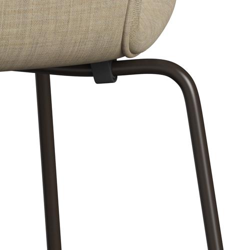 Fritz Hansen 3107 stol full klädsel, brun brons/remix beige (rem223)