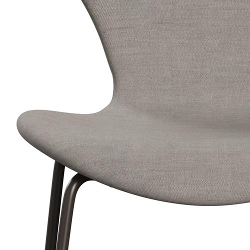 Fritz Hansen 3107 chaise complète complète, bronze brun / gris remix (REM126)