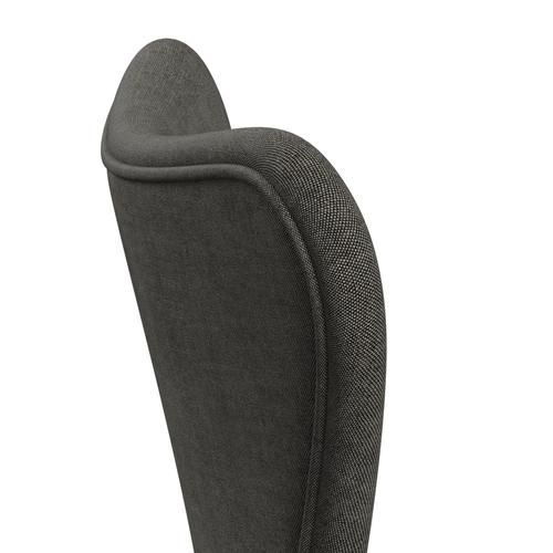 Fritz Hansen 3107 chaise complète complète, bronze brun / remix noir et blanc