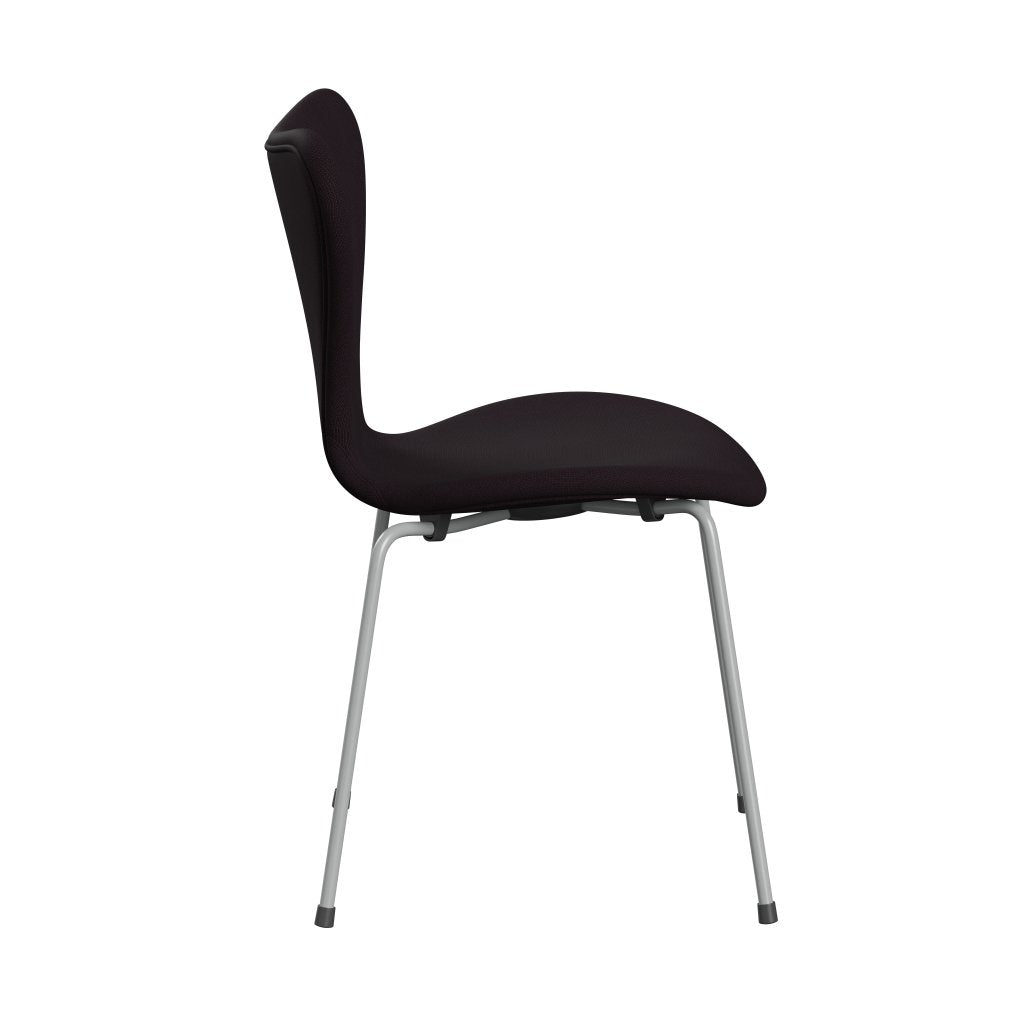 Fritz Hansen 3107 chaise complète complète, neuf gris / renoms brun (F61108)