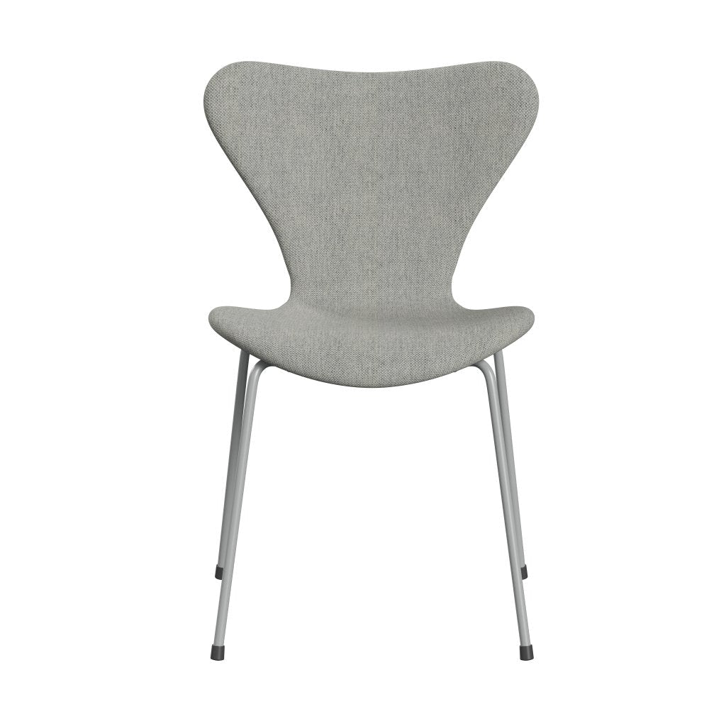 Fritz Hansen 3107 Stuhl Vollpolsterung, Nine Grey/Hallingdal White/Grey