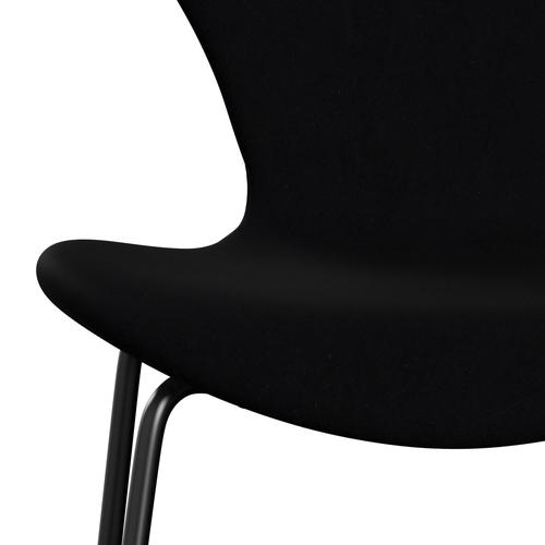 Fritz Hansen 3107 chaise complète complète, noir / confort noir (C00050)