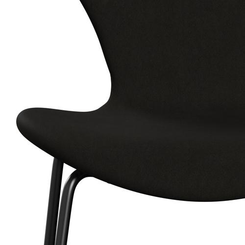 弗里茨·汉森（Fritz Hansen）3107椅子完整的内饰，黑色/舒适黑色（C61013）