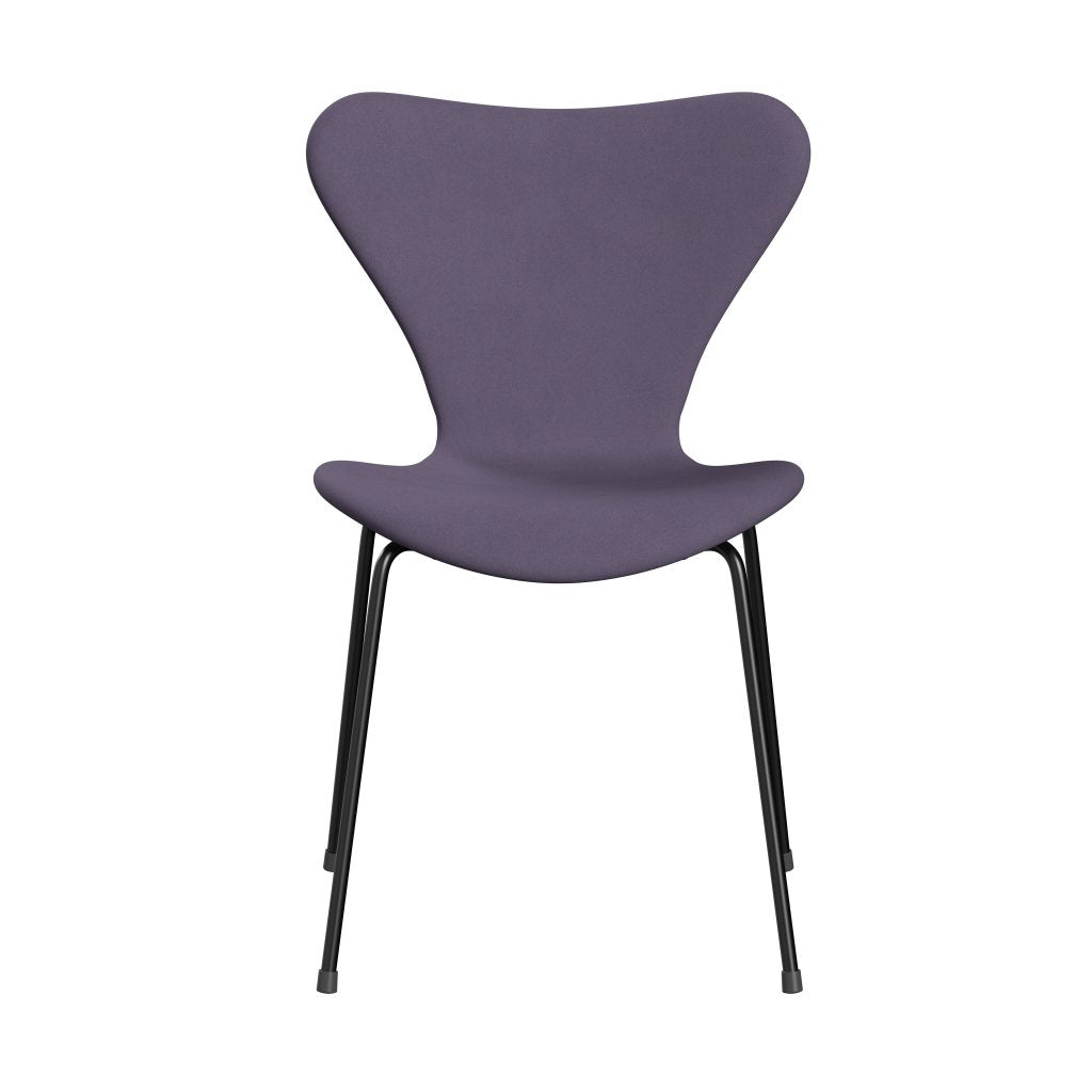 Fritz Hansen 3107 chaise complète complète, noir / confort violet