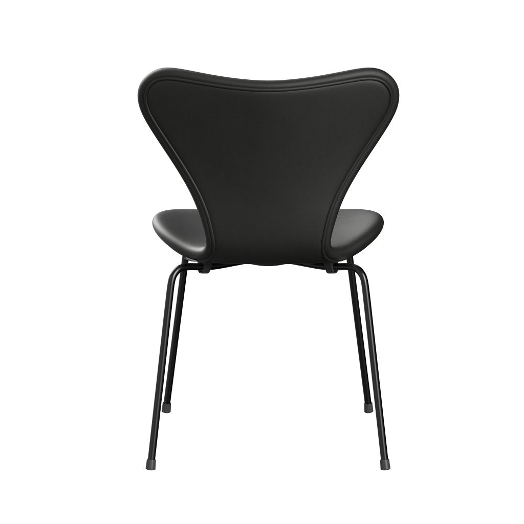 Fritz Hansen 3107 Stuhl Vollpolsterung, Schwarz/Essential Black