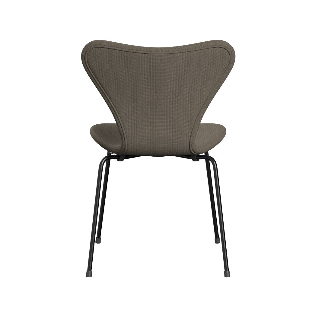 Fritz Hansen 3107 chaise complète complète, noir / renommée beige (F61003)