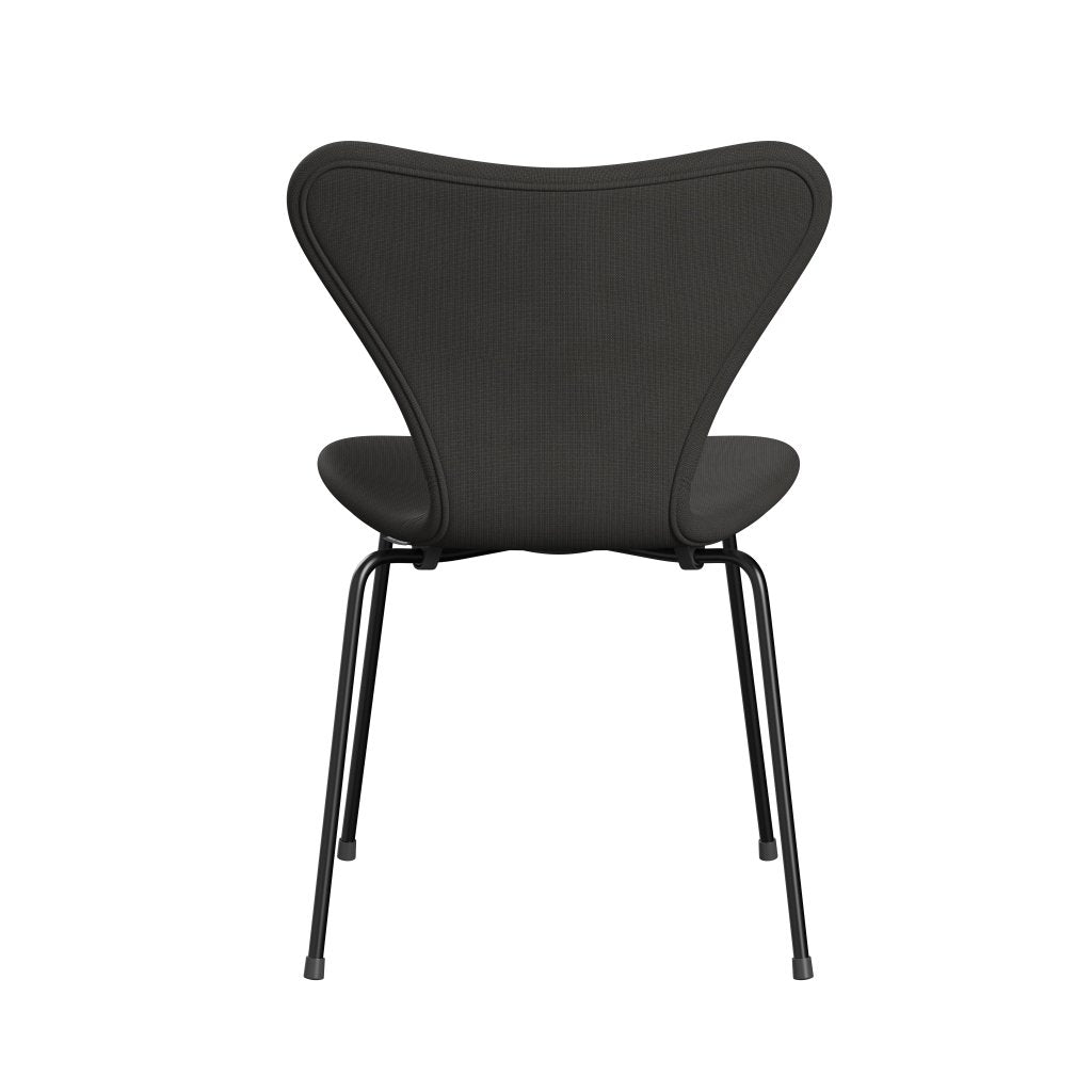 Fritz Hansen 3107 chaise complète complète, noir / renom Brown (F61060)