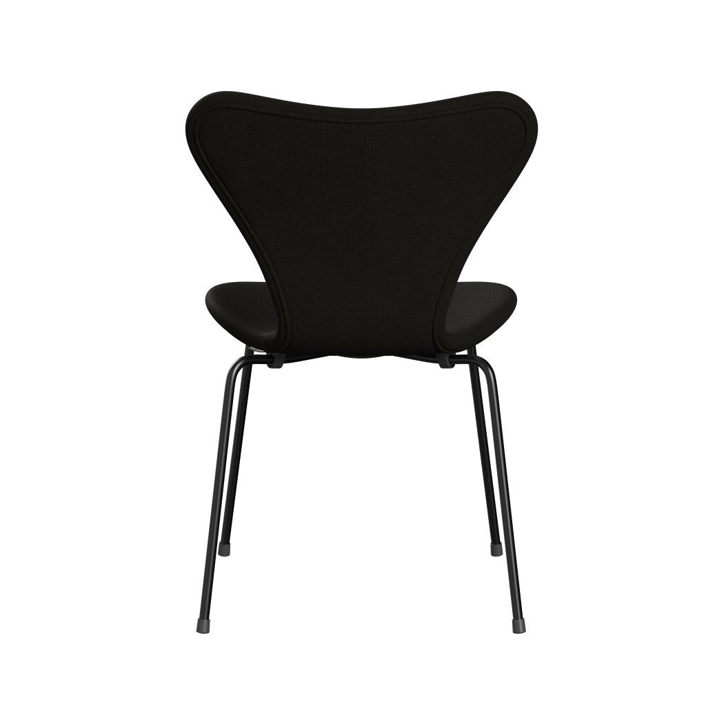 Fritz Hansen 3107 chaise complète complète, noir / célébrité sombre