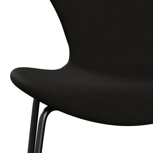 Fritz Hansen 3107 chaise complète complète, noir / célébrité sombre