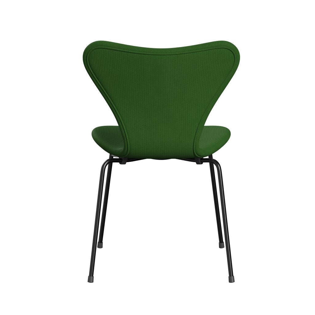 Fritz Hansen 3107 stoel Volledige bekleding, zwart/roem grasgroen