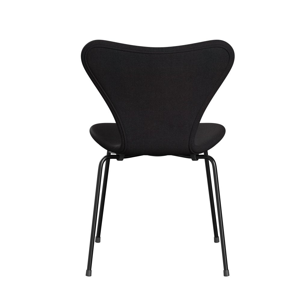 Fritz Hansen 3107 chaise complète complète, noir / sunniva 2 noir (SV683)