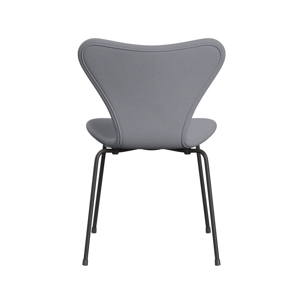 Fritz Hansen 3107 Silla tapicería completa, grafito cálido/cristiana Plaza de color gris claro