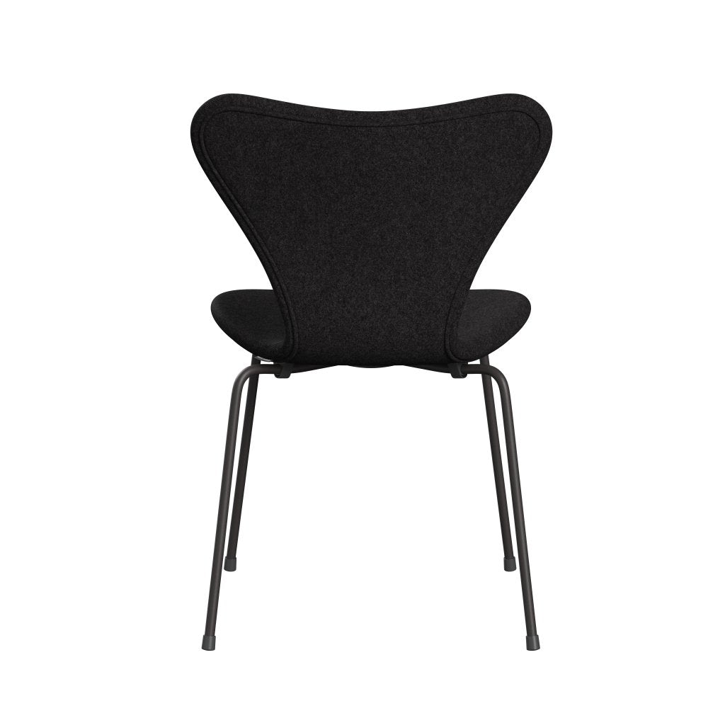 Fritz Hansen 3107 Stuhl Vollpolsterung, Warm Graphit/Divina Md Dunkelgrau