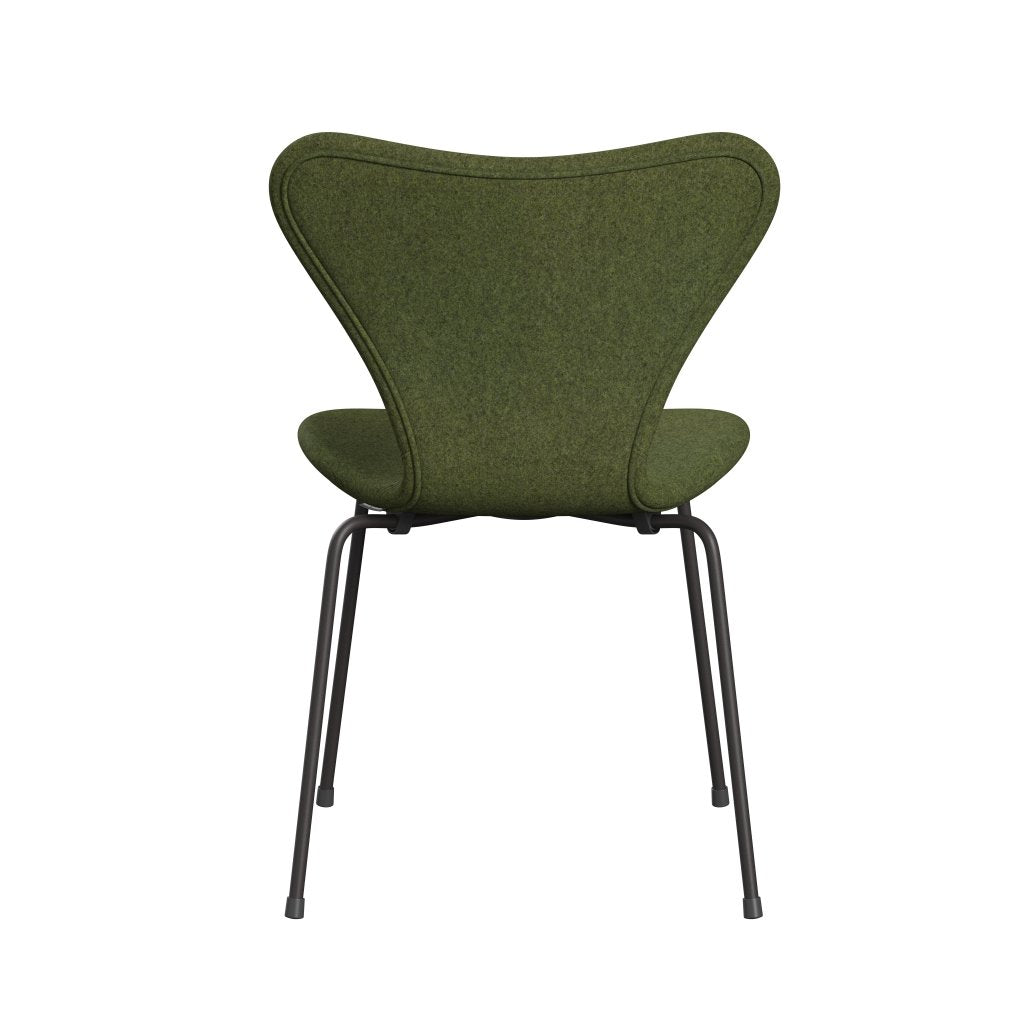 Fritz Hansen 3107 Stol Fullklädsel, varm grafit/divina MD Wintergreen