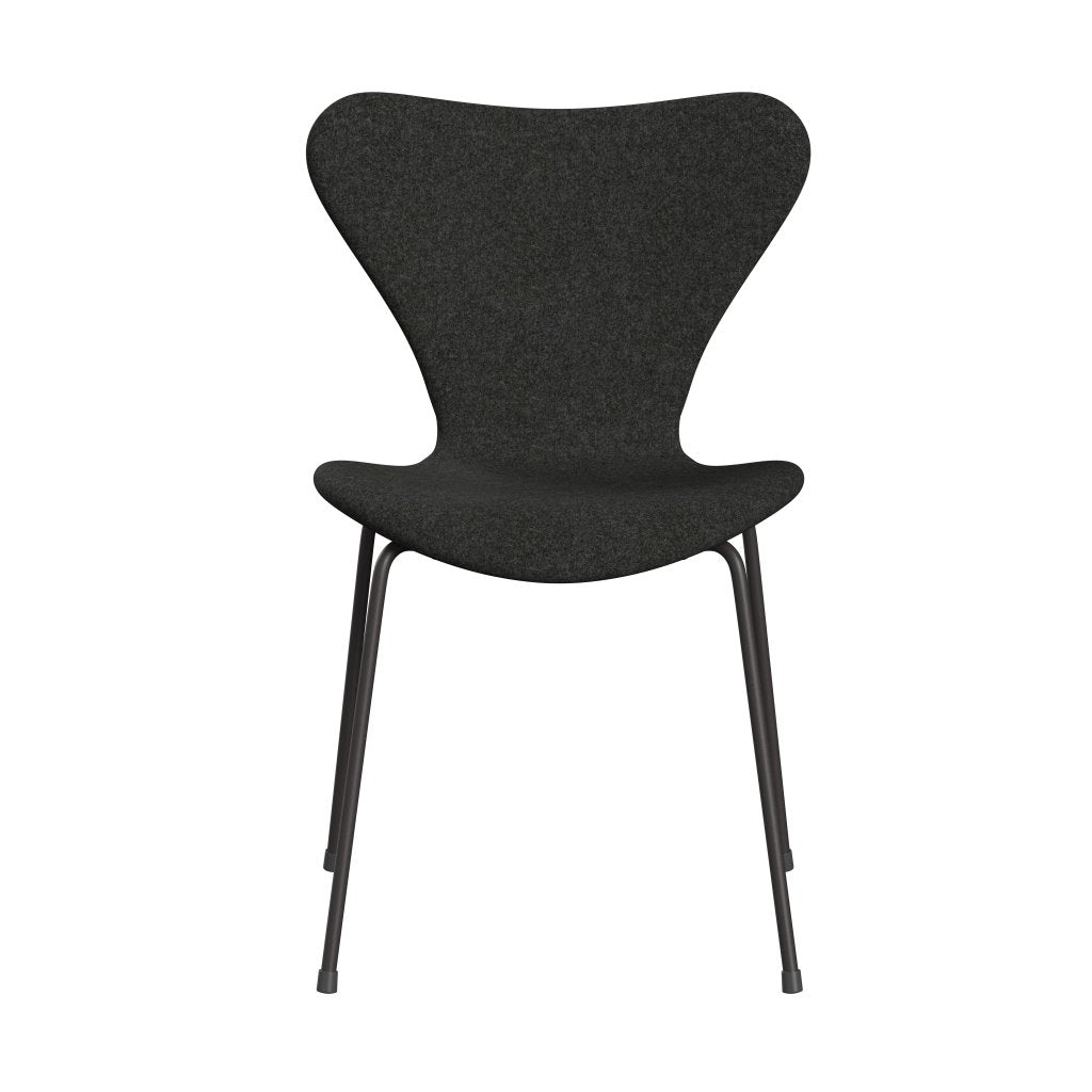 Fritz Hansen 3107 stoel Volledige bekleding, warme grafiet/divina melange grijs