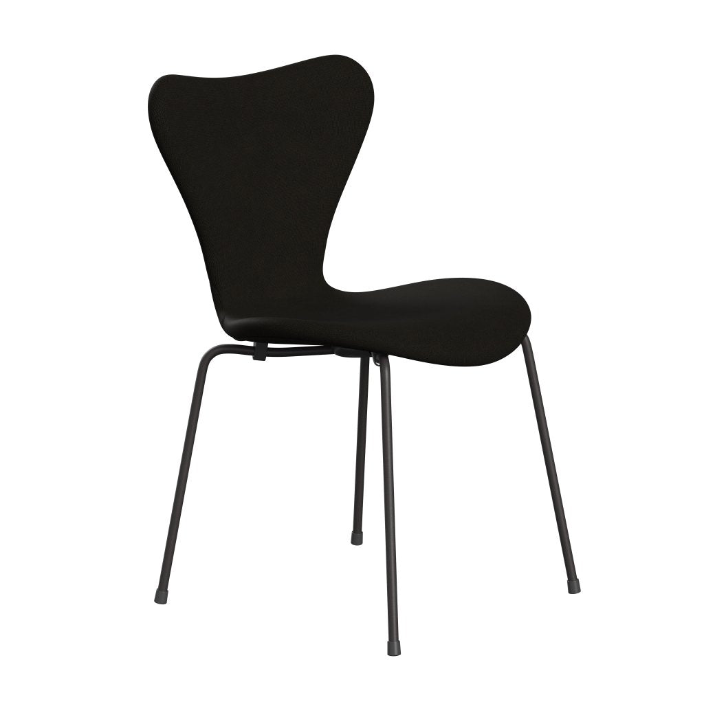 Fritz Hansen 3107 chaise complète complète, graphite chaud / renommée sombre