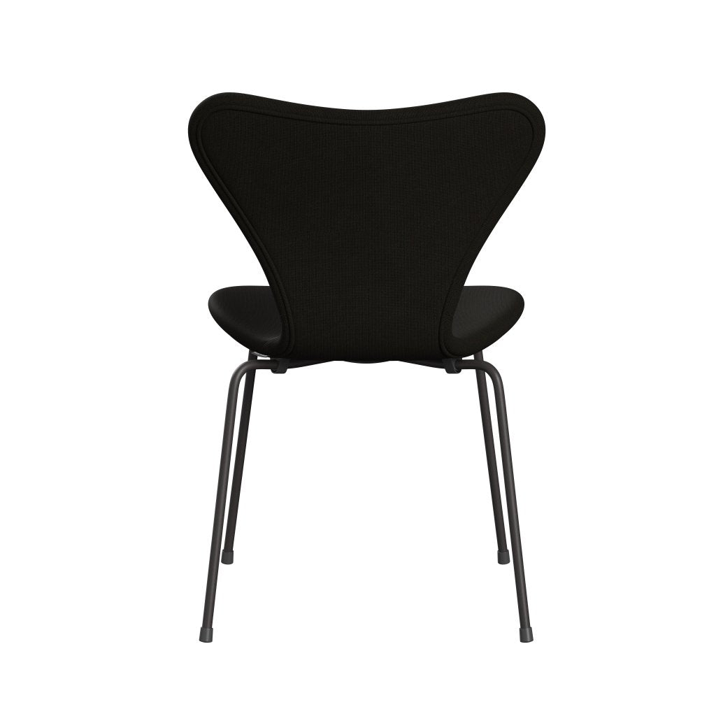 Fritz Hansen 3107 chaise complète complète, graphite chaud / renommée sombre