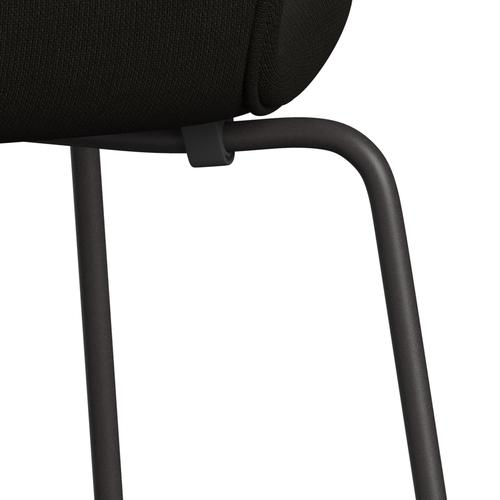 Fritz Hansen 3107 chaise complète complète, graphite chaud / renommée sombre