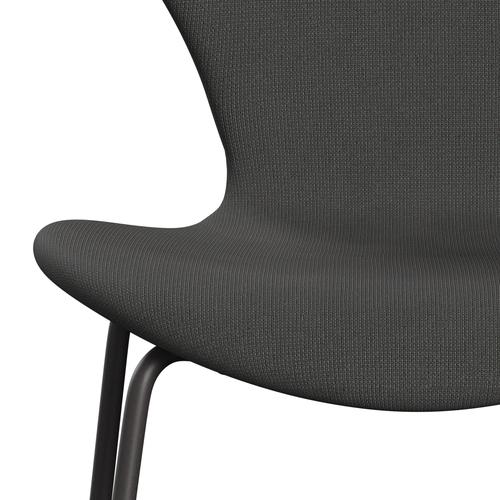 Fritz Hansen 3107 Stuhl Vollpolsterung, Warm Graphite/Fame Dark Grey