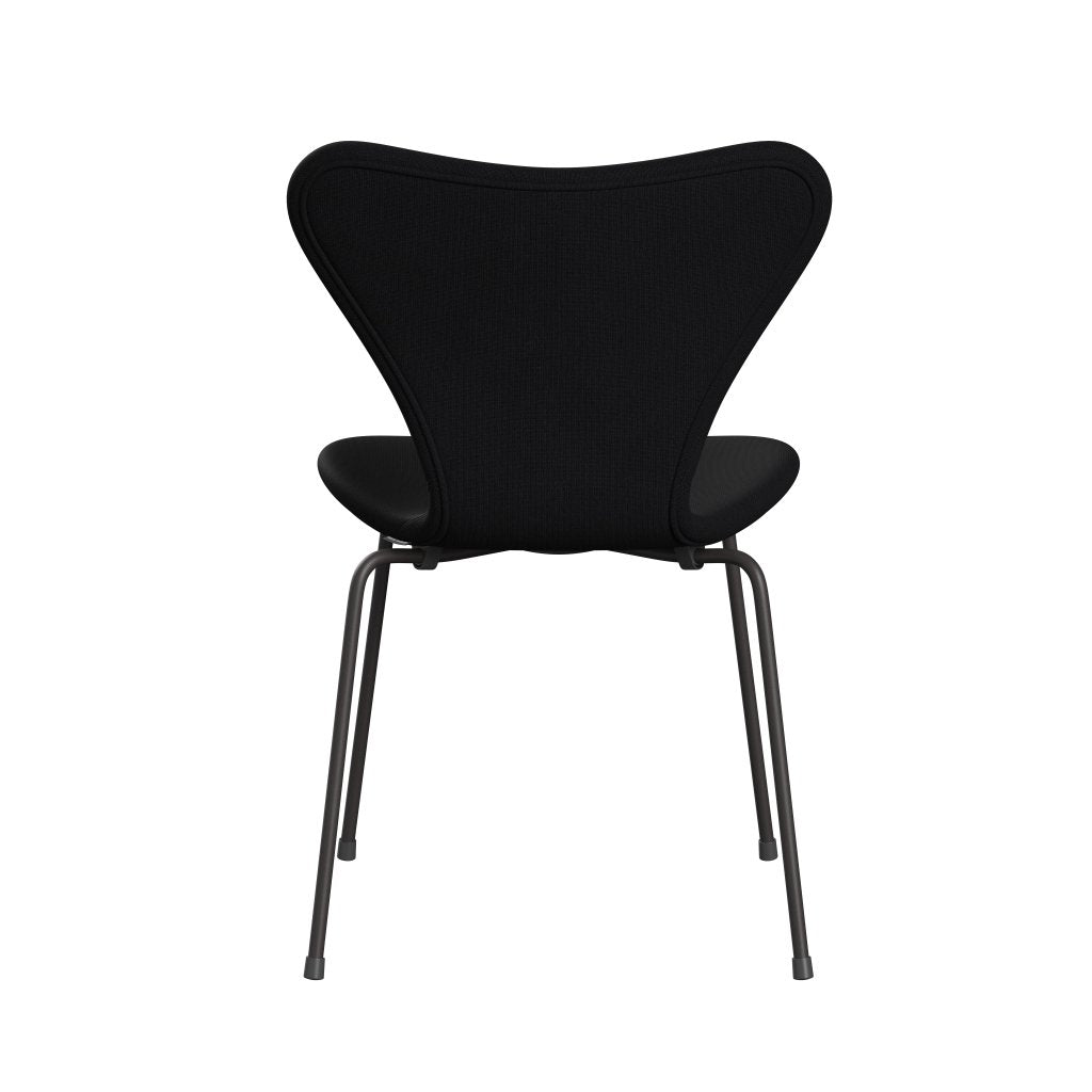 Fritz Hansen 3107 Silla tapicería completa, grafito cálido/fama gris (F60051)